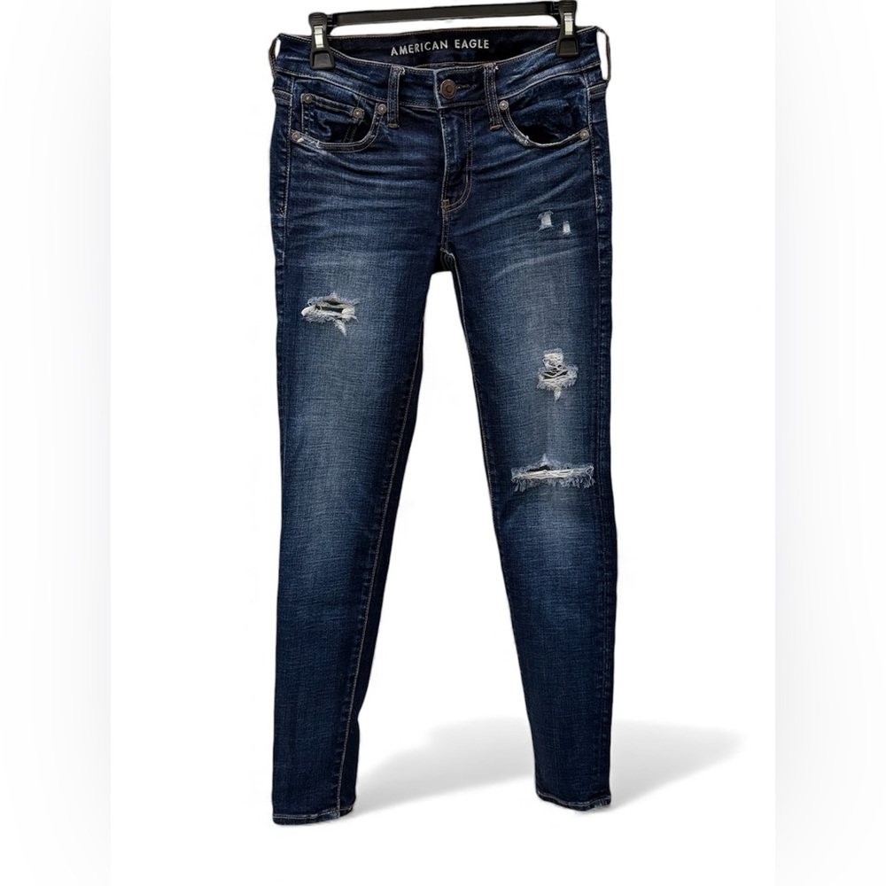 American Eagle Outfitters Women's Stretch Skinny Jeans Size 2 Reg - Ripped